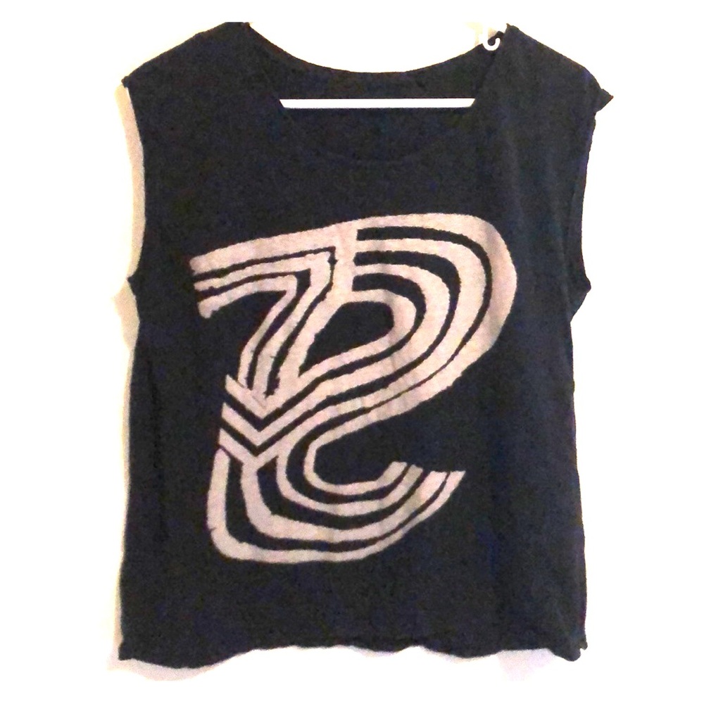 June 7.2 Black Sleeveless Top